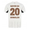 Bayer Leverkusen Alejandro Grimaldo #20 Bortedrakt 2024-25 Kortermet